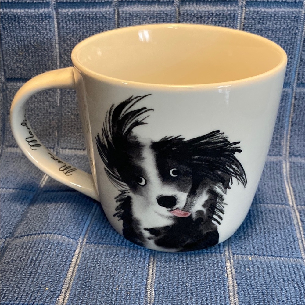 Maxwell & Williams BFF Ceramic Mug by designer Marc Martin black and white dog